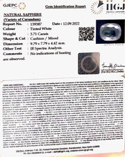 3.71 Carat Natural White Sapphire with Govt Lab Certificate (16650)